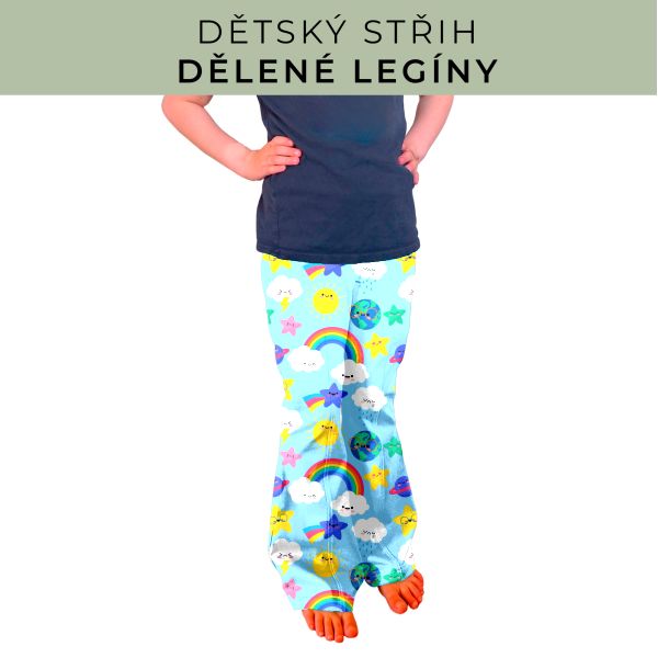 Dětský střih - Dělené legíny
