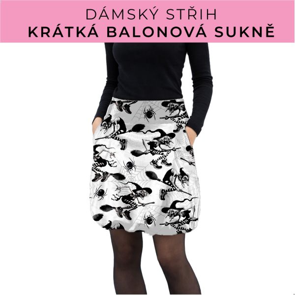 Dámský střih - balonová krátká sukně