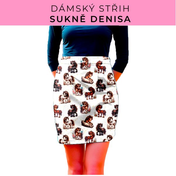 Dámský střih - Dámská sukně Denisa