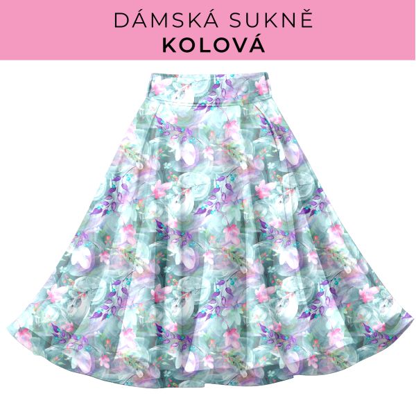 DÁMSKÝ střih - Kolová sukně