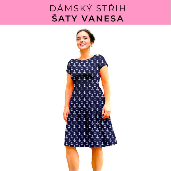 Dámský střih šaty Vanesa