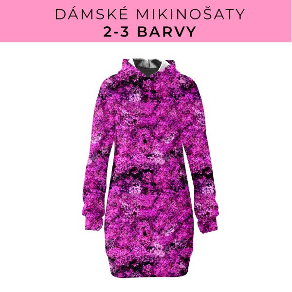 DÁMSKÝ střih - Mikinošaty 2-3 barvy