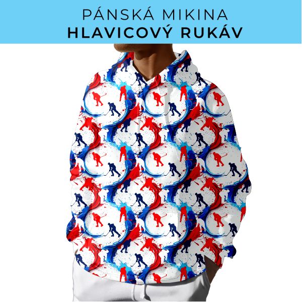 PÁNSKÝ střih - mikina s kapucí