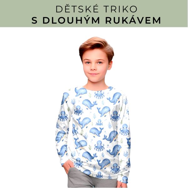 DĚTSKÝ střih - triko dlouhý rukáv