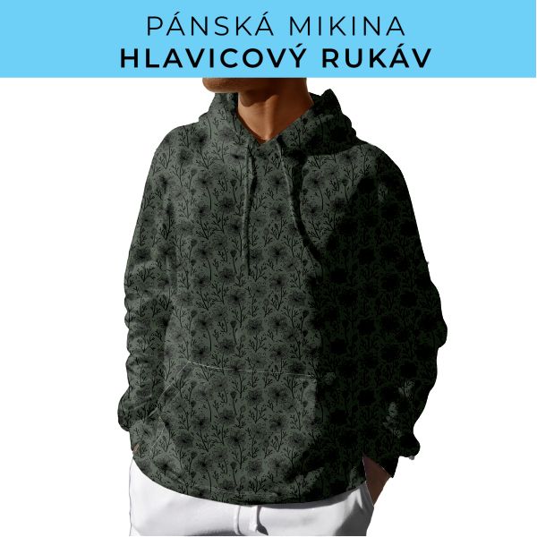 PÁNSKÝ střih - mikina s kapucí