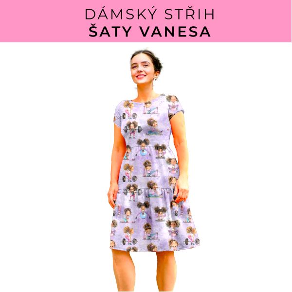 Dámský střih šaty Vanesa