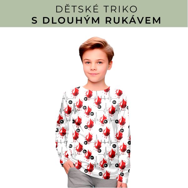 DĚTSKÝ střih - triko dlouhý rukáv