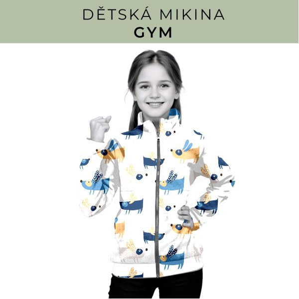 Dětská střih - mikina GYM