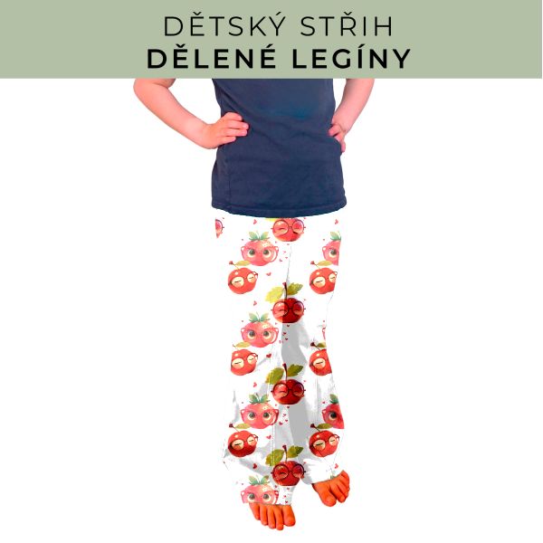 Dětský střih - Dělené legíny