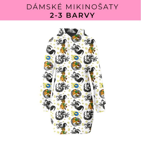 DÁMSKÝ střih - Mikinošaty 2-3 barvy