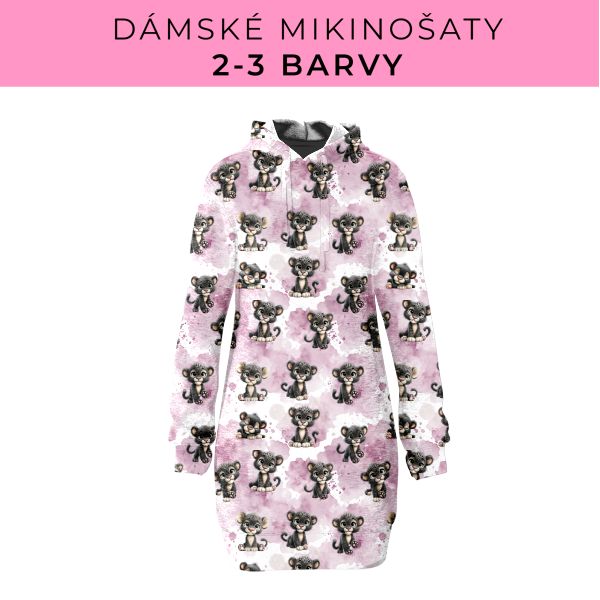 DÁMSKÝ střih - Mikinošaty 2-3 barvy