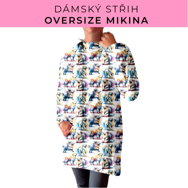 DÁMSKÝ střih - Oversize mikina