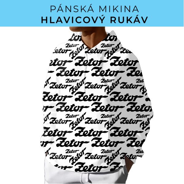 PÁNSKÝ střih - mikina s kapucí
