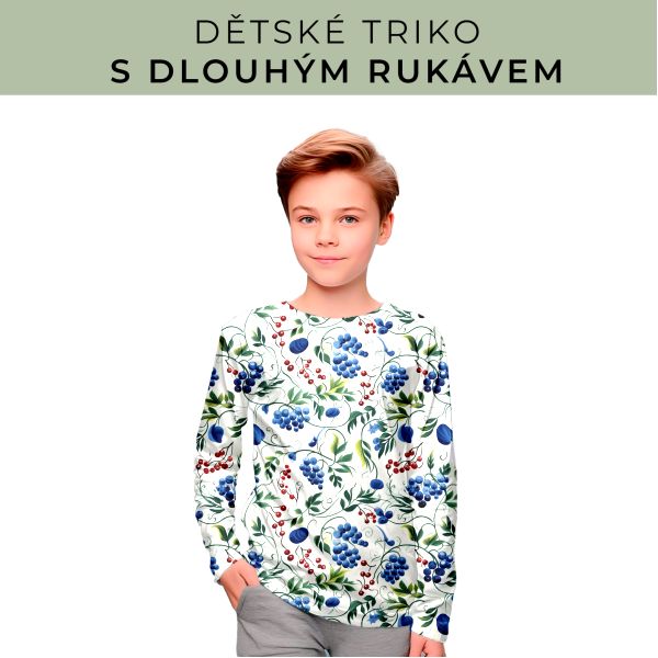 DĚTSKÝ střih - triko dlouhý rukáv