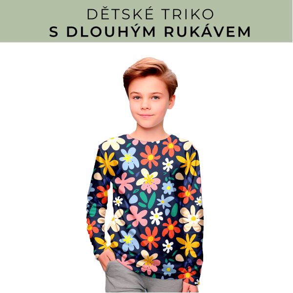 DĚTSKÝ střih - triko dlouhý rukáv