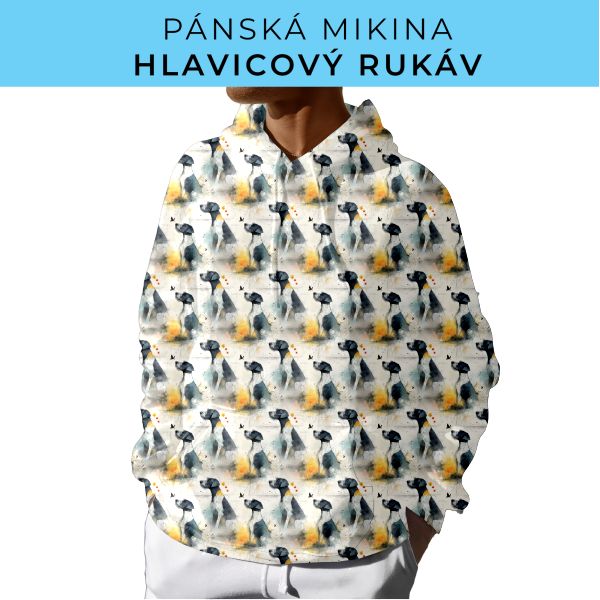 PÁNSKÝ střih - mikina s kapucí
