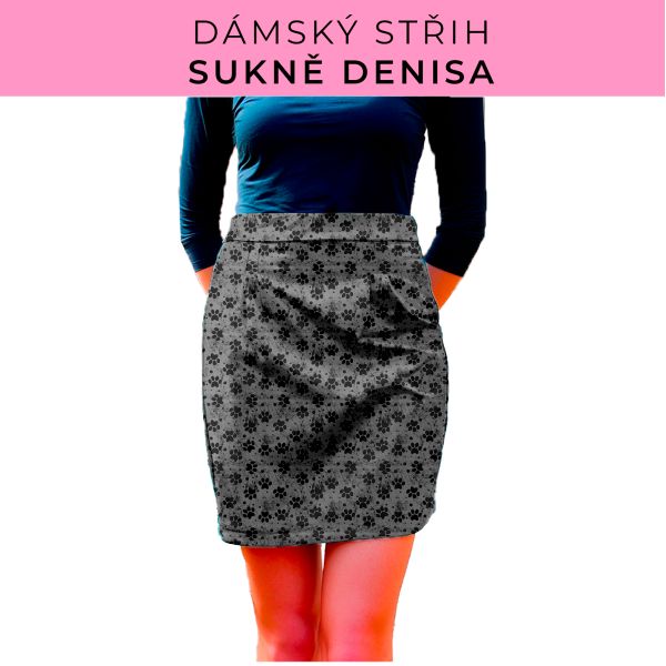 Dámský střih - Dámská sukně Denisa