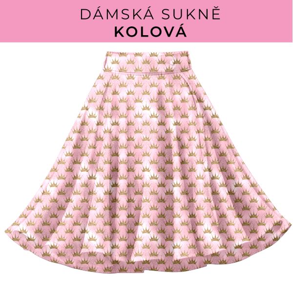DÁMSKÝ střih - Kolová sukně