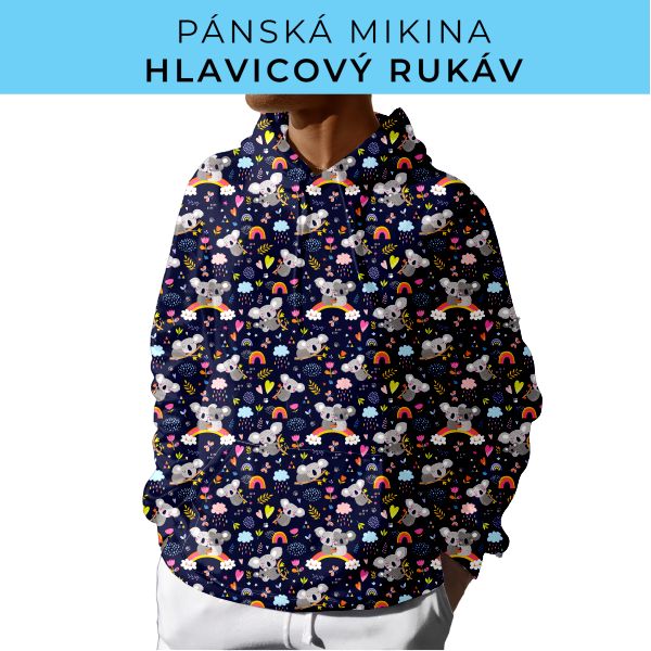 PÁNSKÝ střih - mikina s kapucí