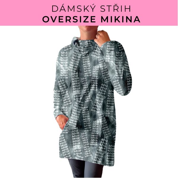 DÁMSKÝ střih - Oversize mikina