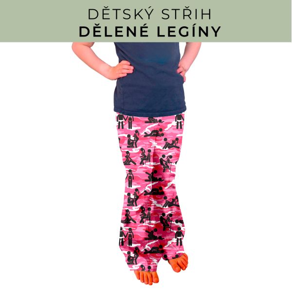 Dětský střih - Dělené legíny