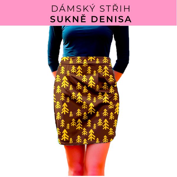 Dámský střih - Dámská sukně Denisa