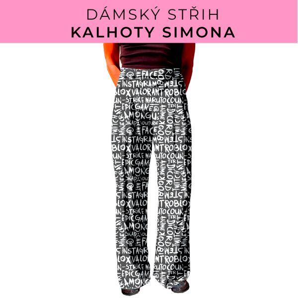 Dámský střih - kalhoty Simona