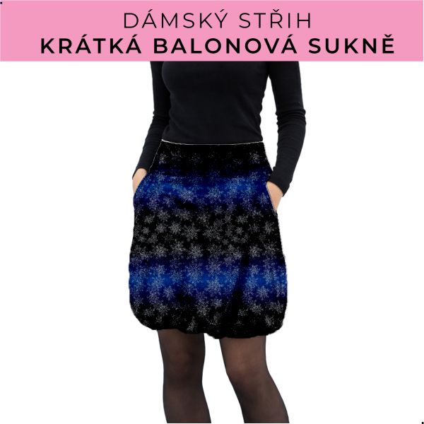 Dámský střih - balonová krátká sukně