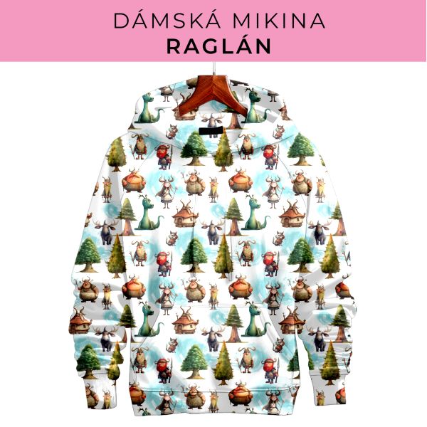 DÁMSKÝ střih - mikina raglán