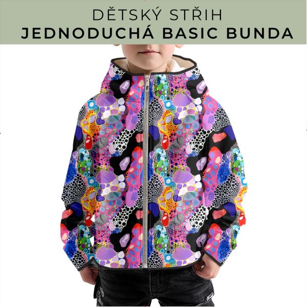 Dětský střih - jednoduchá dětská BASIC  bunda