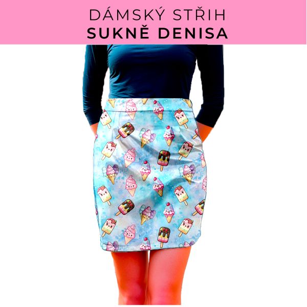 Dámský střih - Dámská sukně Denisa