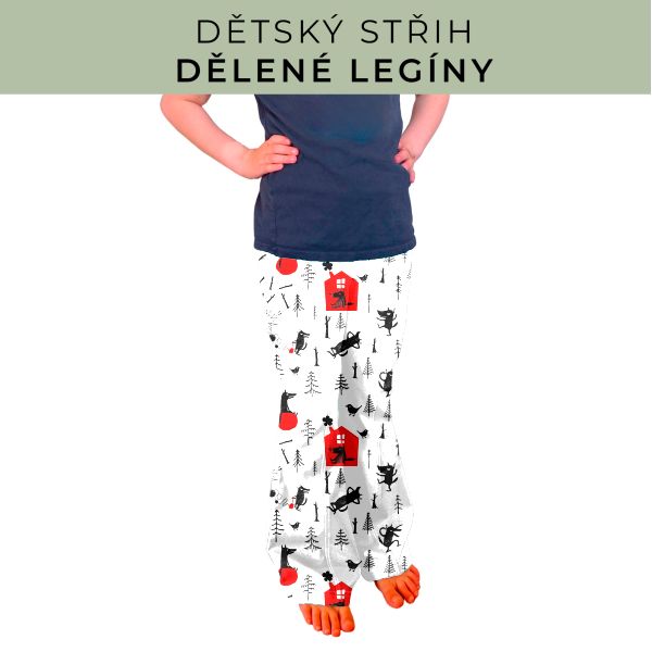 Dětský střih - Dělené legíny