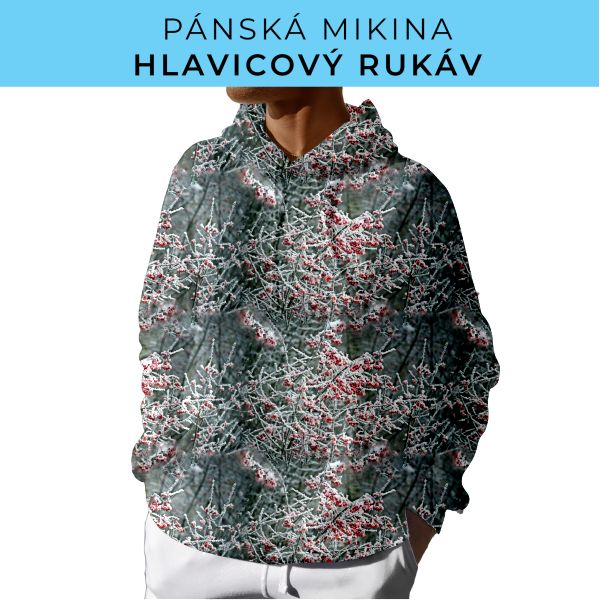 PÁNSKÝ střih - mikina s kapucí