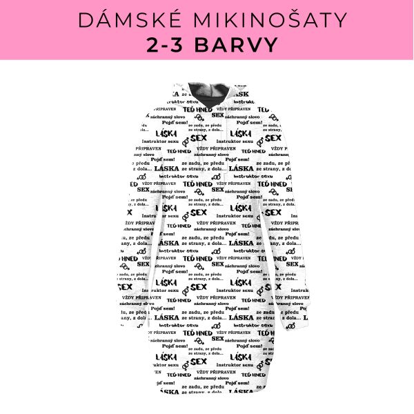 DÁMSKÝ střih - Mikinošaty 2-3 barvy