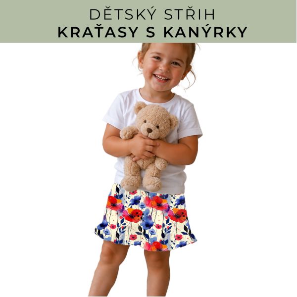 Dětský střih - Kraťásky s kanýrkem