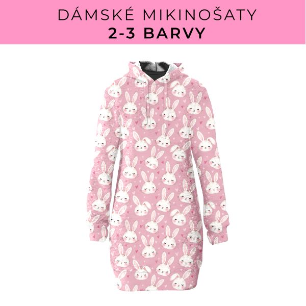 DÁMSKÝ střih - Mikinošaty 2-3 barvy