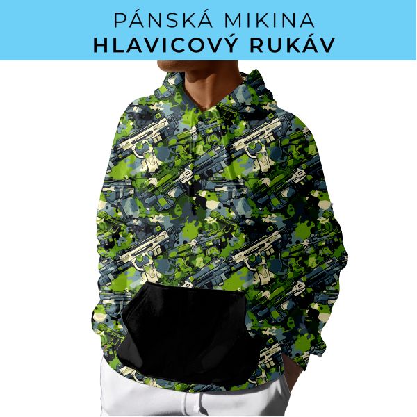 PÁNSKÝ střih - mikina s kapucí