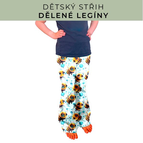 Dětský střih - Dělené legíny