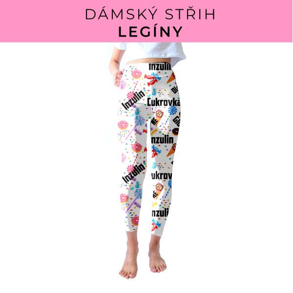 DÁMSKÝ střih - legíny SPORT - SLIM FIT