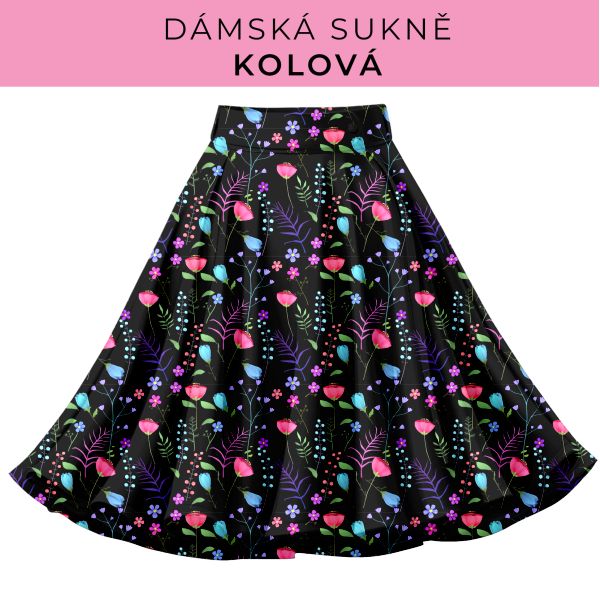 DÁMSKÝ střih - Kolová sukně