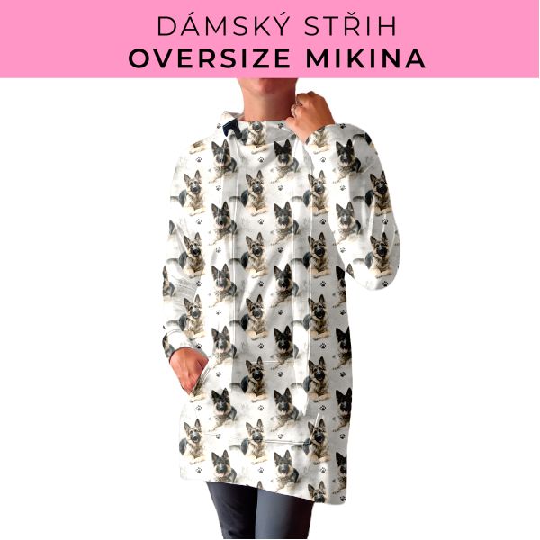 DÁMSKÝ střih - Oversize mikina