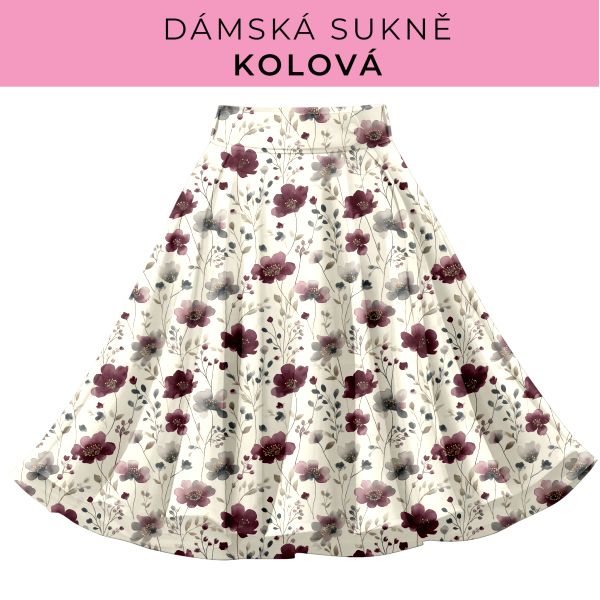 DÁMSKÝ střih - Kolová sukně