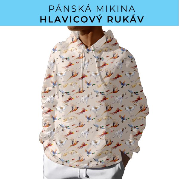 PÁNSKÝ střih - mikina s kapucí