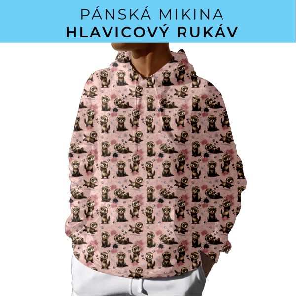 PÁNSKÝ střih - mikina s kapucí