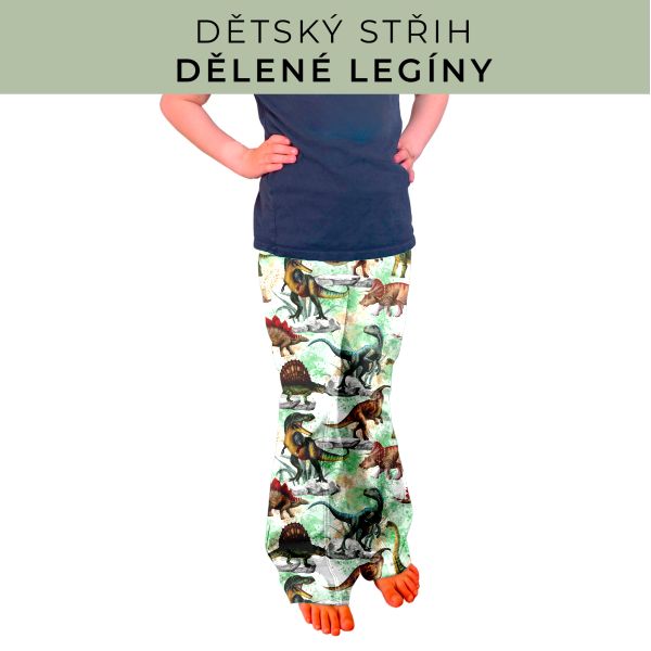 Dětský střih - Dělené legíny