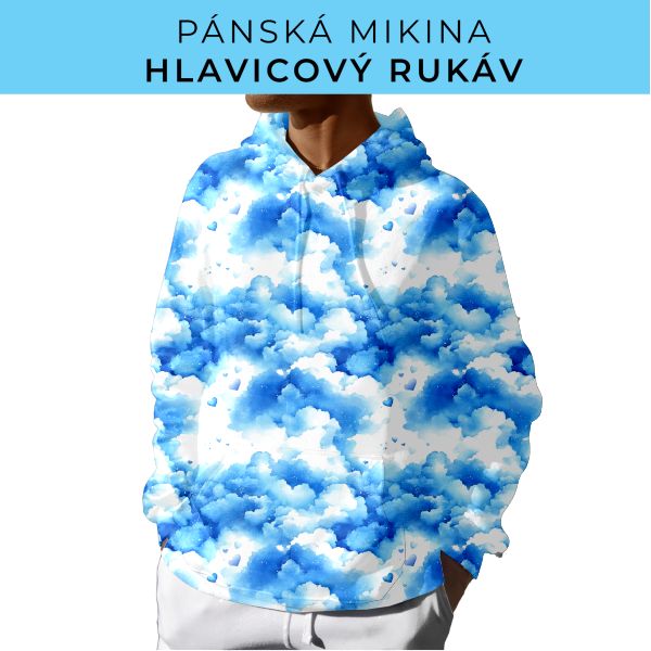PÁNSKÝ střih - mikina s kapucí