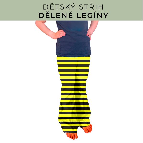 Dětský střih - Dělené legíny