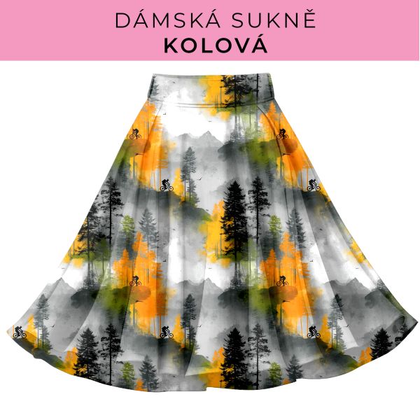 DÁMSKÝ střih - Kolová sukně
