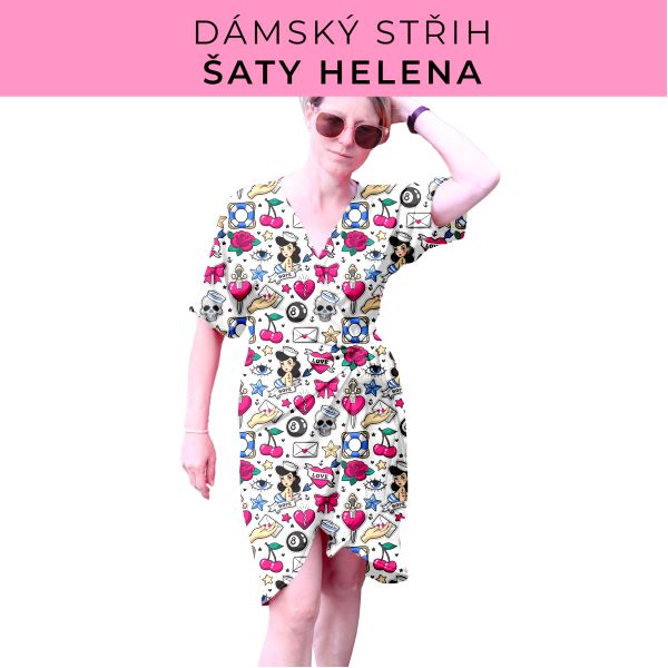 Dámský střih na šaty  Helena