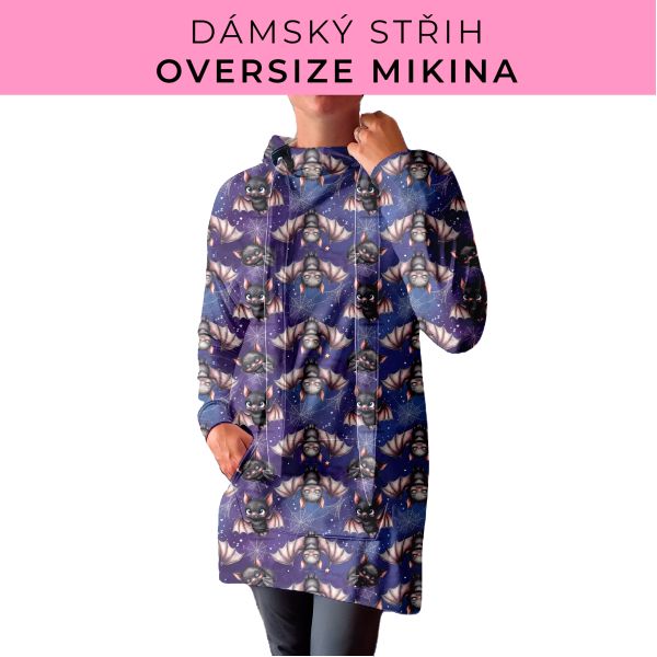 DÁMSKÝ střih - Oversize mikina